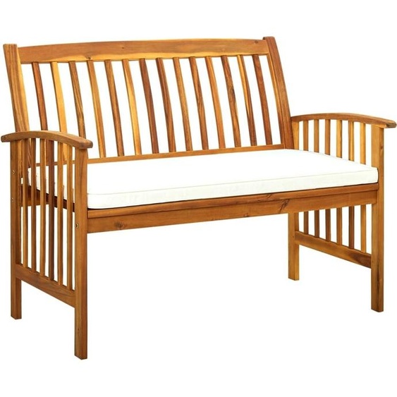 Maison Exclusive Banc de jardin avec coussin 119 cm bois dacacia massif