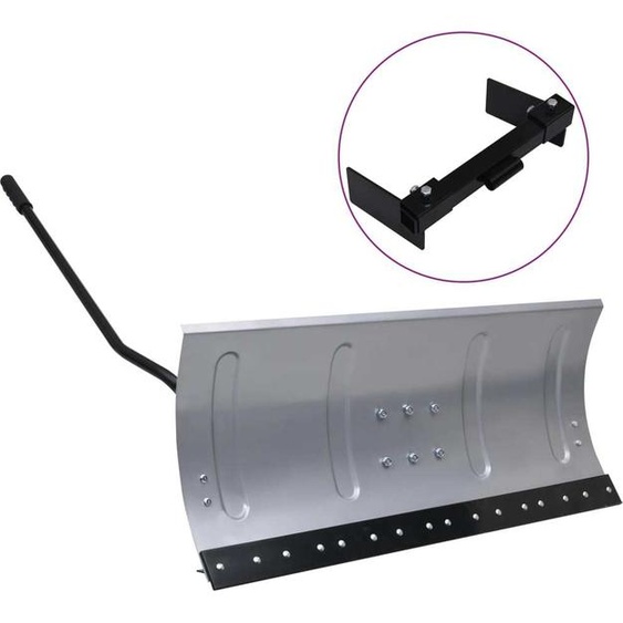 Maison Exclusive Bouclier à neige pour tracteur à gazon avec adaptateur 100 cm