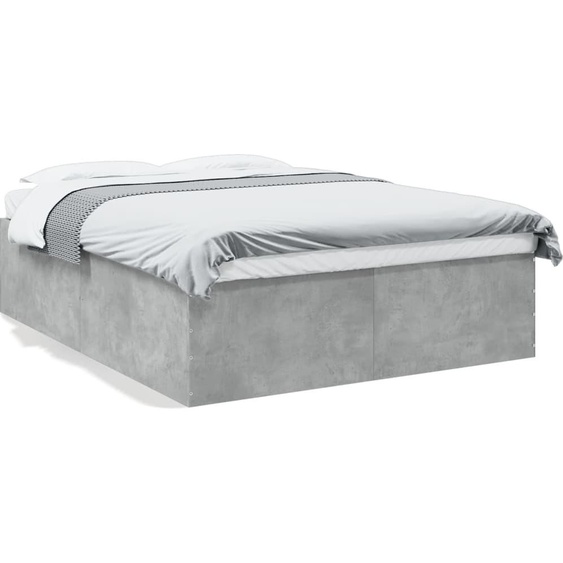 Maison Exclusive - Cadre de lit sans matelas gris béton 160x200 cm