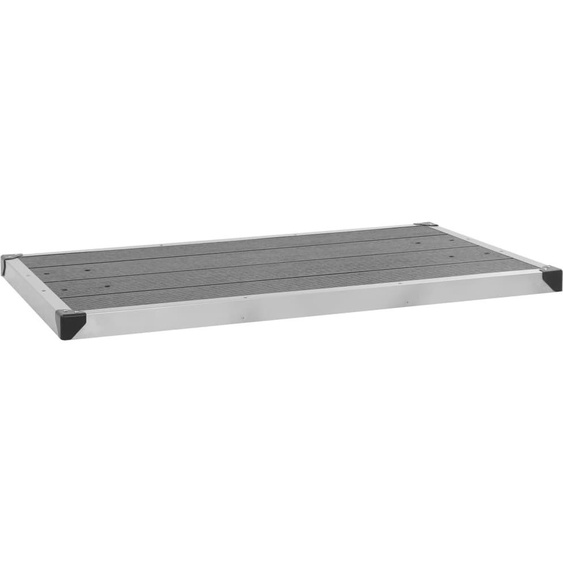 Maison Exclusive - Douche extérieure en bois composite WPC, acier inoxydable, 110 x 62 cm, gris