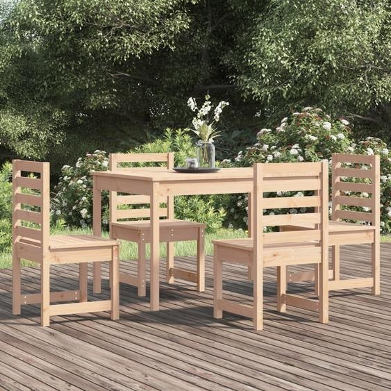 Maison Exclusive - Ensemble à manger de jardin 5 pcs bois massif de pin