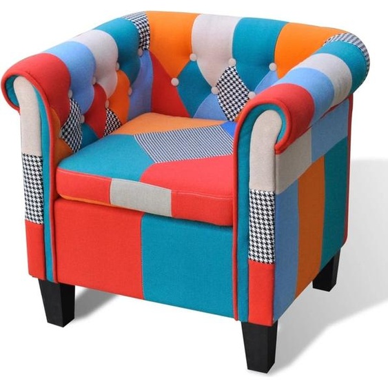 Maison Exclusive - Fauteuil avec design de patchwork Tissu