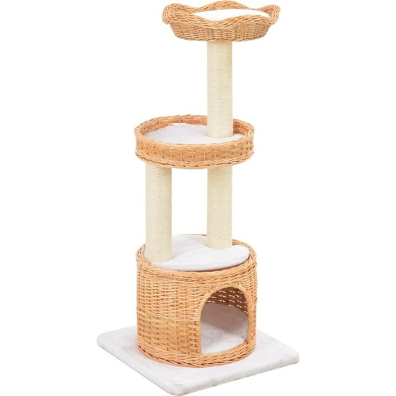 Maison Exclusive Griffoir pour chat avec griffoir en sisal osier saule