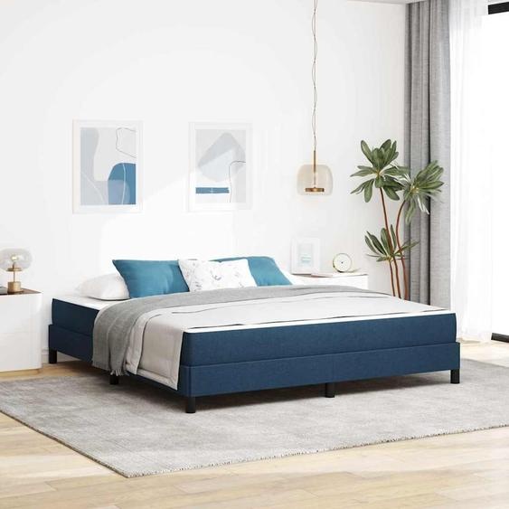 Maison Exclusive - Lit boxspring avec matelas bleu 180 x 200 cm Tissu