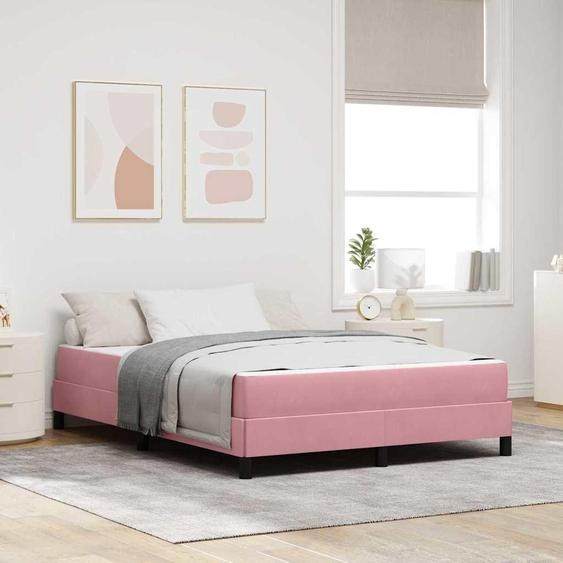 Maison Exclusive - Lit boxspring avec matelas Rosa 160 x 220 cm Tissu