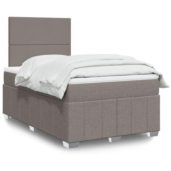 Maison Exclusive - Lit boxspring avec matelas Taupe 120x200 cm Tissu