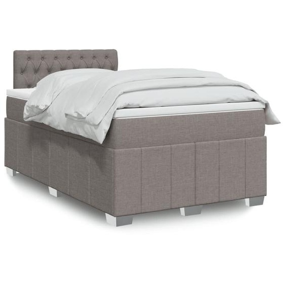 Maison Exclusive - Lit boxspring avec matelas Taupe 120x200 cm Tissu