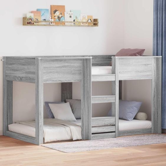 Maison Exclusive - Lit superposé pour enfants Sonoma gris 90 x 200 cm Matériau dérivé du bois