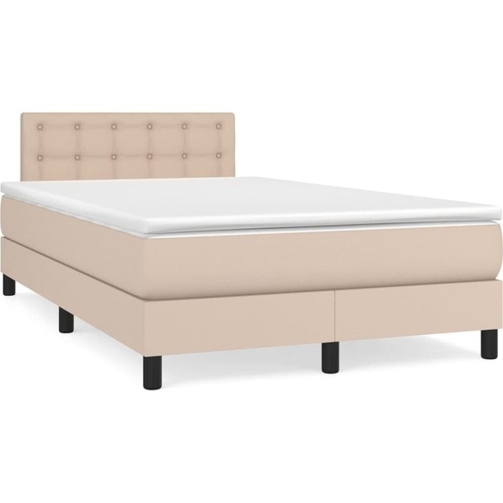 Maison Exclusive - Matelas pour lit boxspring brun cappuccino 120x190 cm Simili cuir
