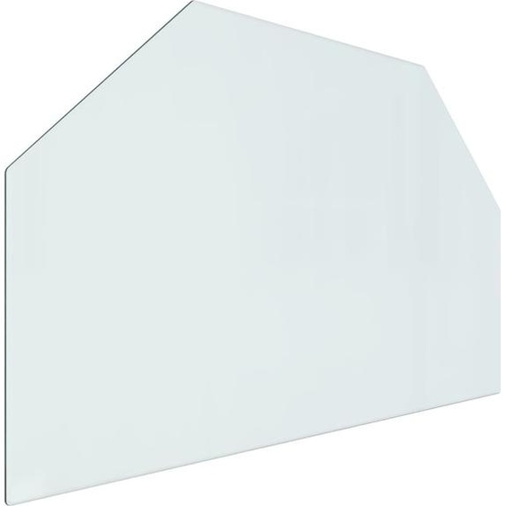 Maison Exclusive Poêle à bois Plaque de verre hexagonale 80x50 cm
