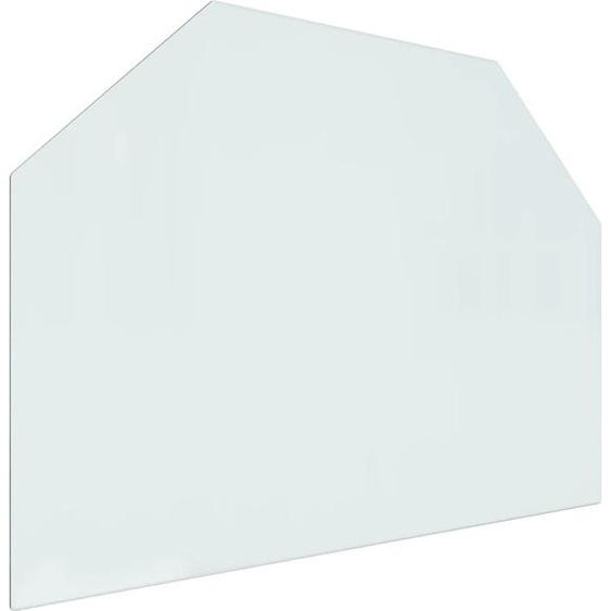Maison Exclusive Poêle à bois Plaque de verre hexagonale 80x60 cm