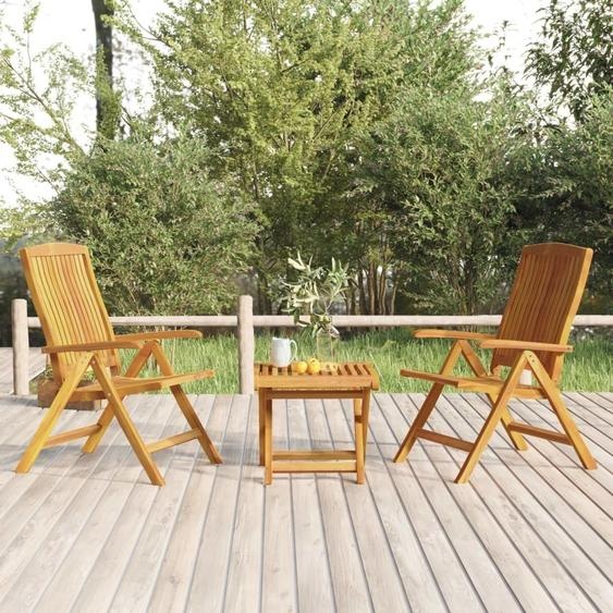 Maison Exclusive - Salon de jardin 3 pcs bois de teck solide