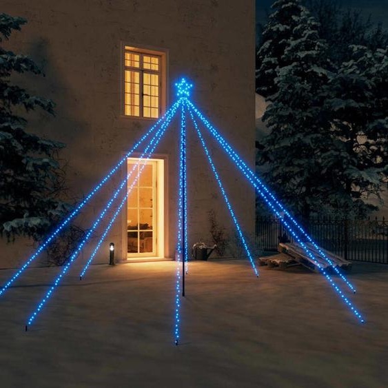 Maison Exclusive - Sapin de Noël à LED Intérieur/Extérieur 576 LED bleu 3,6 m