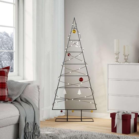 Maison Exclusive - Sapin de Noël métallique pour décorations Noir 150 cm