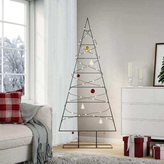 Maison Exclusive - Sapin de Noël métallique pour décorations Noir 180 cm
