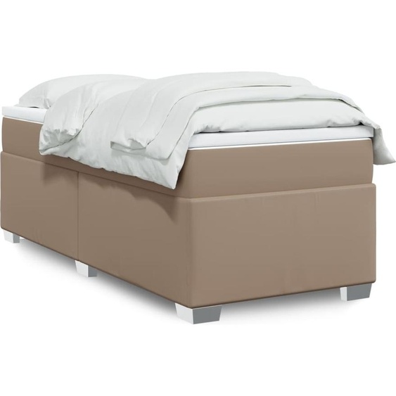 Maison Exclusive - Sommier à lattes de lit avec matelas Cappuccino 90x200 cm