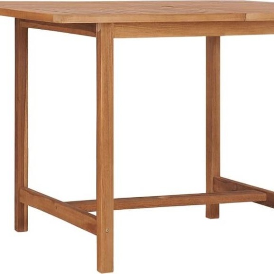 Maison Exclusive - Table à dîner de jardin 110x110x75 cm Bois massif de teck