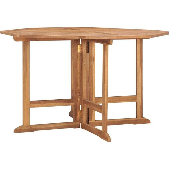 Maison Exclusive - Table à dîner de jardin pliable 110x110x75 cm Teck massif