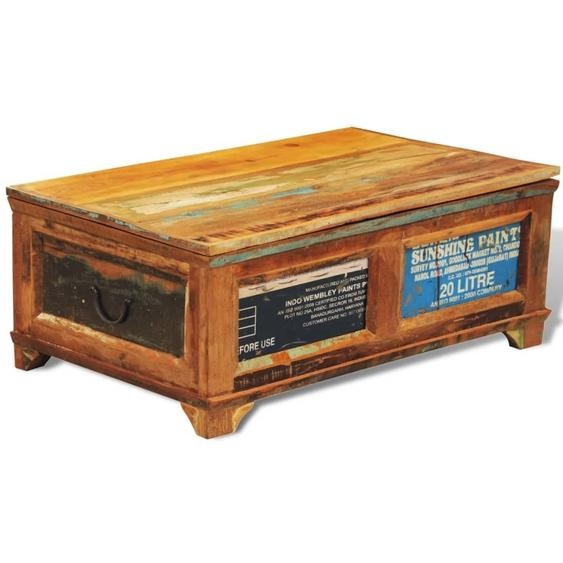 Maison Exclusive - Table basse avec rangement en bois ancien vintage