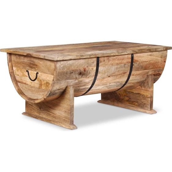 Maison Exclusive Table basse, bois de palétuvier massif, 88x50x40 cm