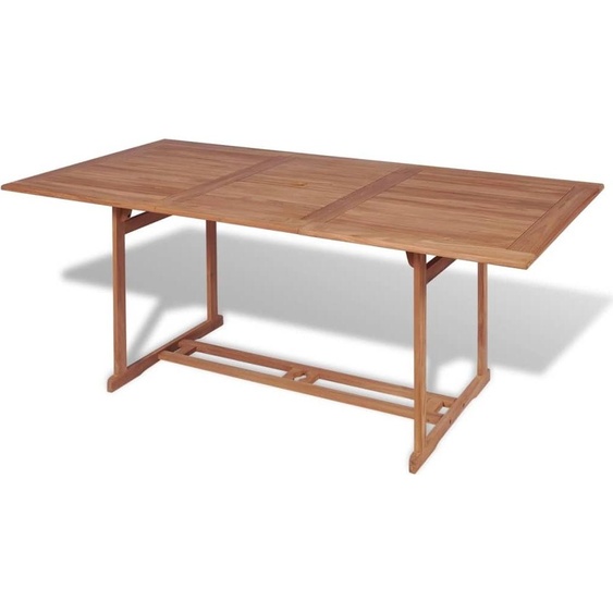 Maison Exclusive Table de jardin 180 x 90 x 75 cm teck massif