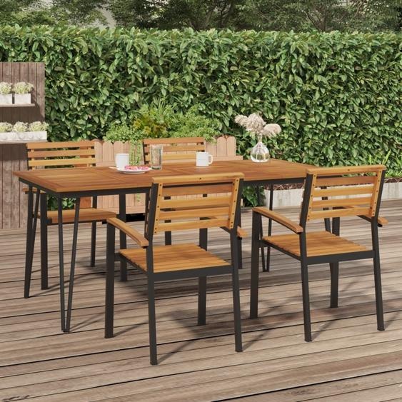 Maison Exclusive - Table de jardin à pieds en épingle à cheveux 180 x 90 x 75 cm en bois massif dacacia