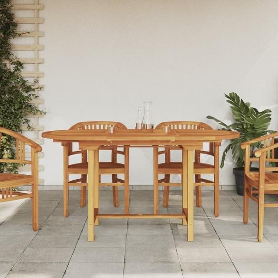 Maison Exclusive - Table de jardin extensible 110-160x80x75 cm en bois massif de teck
