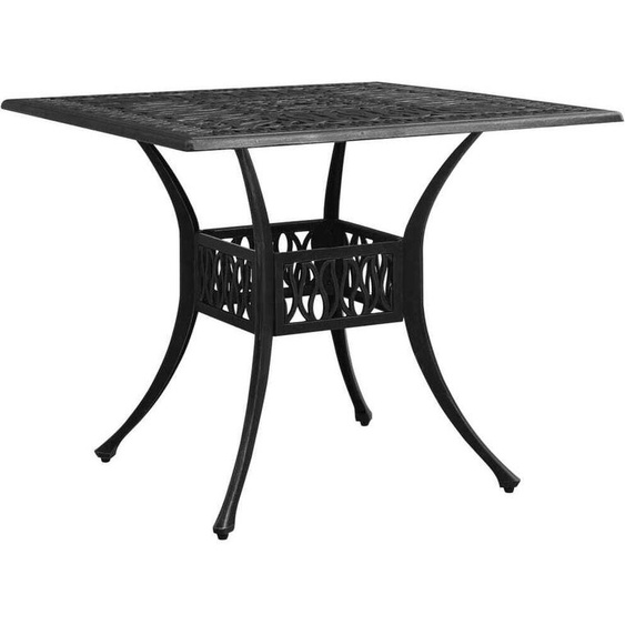 Maison Exclusive - Table de jardin noire 90 x 90 x 73 cm en fonte daluminium
