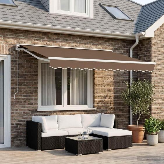Maison Exclusive - Toile de remplacement pour store banne, dimensions 3,5 x 2 mètres, couleur beige, en polyester