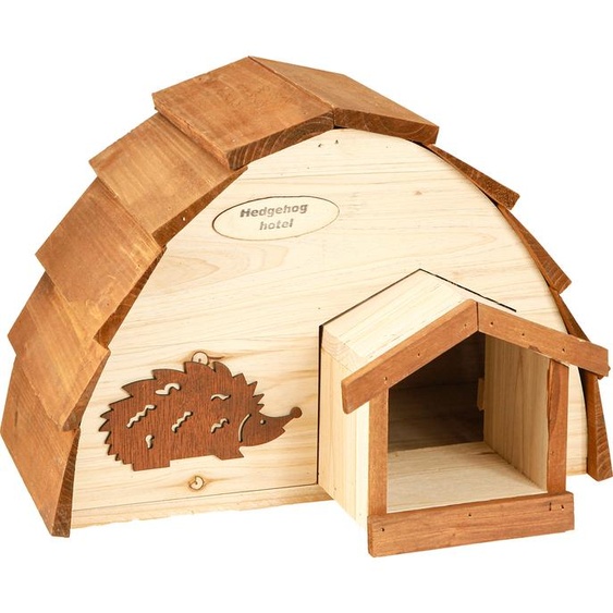 Maison pour hérissons Hôtel pour hérissons en bois de sapin résistant aux intempéries Abri 34×18×24cm