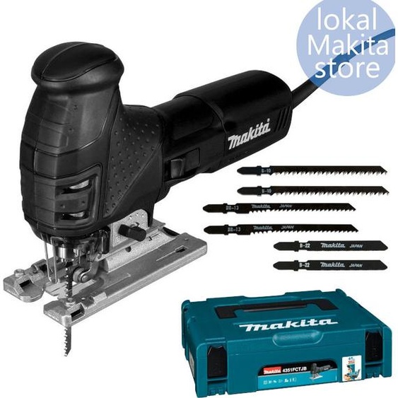 Makita 4351FCTJB Scie sauteuse pendulaire 135 mm 720 W avec LED en noir