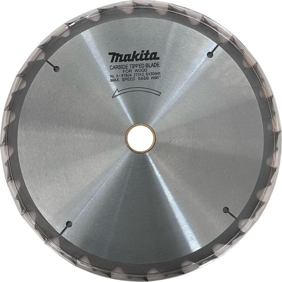 Makita A-81804 Lame de scie circulaire au carbure de tungstène, 270 x 2,6 x 30 mm, 270 x 2,6 x 30 mm, 24 dents