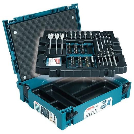 Makita - Coffret ensemble daccessoires 66 pièces en coffret mak-pac - B-43044