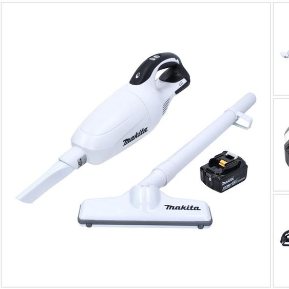 Makita DCL 181 FG1W Aspirateur sans fil 18V blanc + 1x Batterie 6,0Ah - sans chargeur