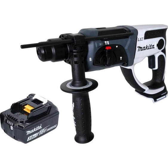 Marteau perforateur sans fil Makita DHR 202 F1W 18 V 20 mm 2,0 J blanc + 1 batterie 3,0 Ah - sans chargeur