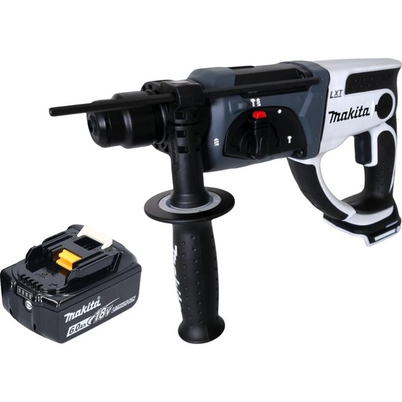 Marteau perforateur sans fil Makita DHR 202 G1W 18 V 20 mm 2,0 J blanc + 1 batterie 6,0 Ah - sans chargeur