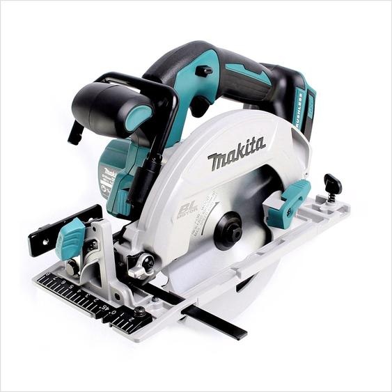 Makita DHS 680 RTJ 18V Scie circulaire sans fil Brushless Ø 165 mm avec boîtier MAKPAC + 2x Batteries BL1850 5,0 Ah + Chargeur DC18RC