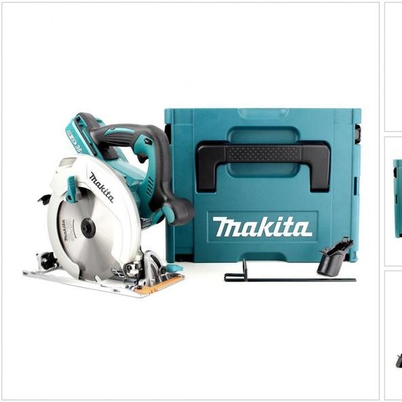 Makita DHS 710 ZJ Scie circulaire professionnelle sans fil, profondeur de coupe 66 mm, sans batterie Lithium-Ion