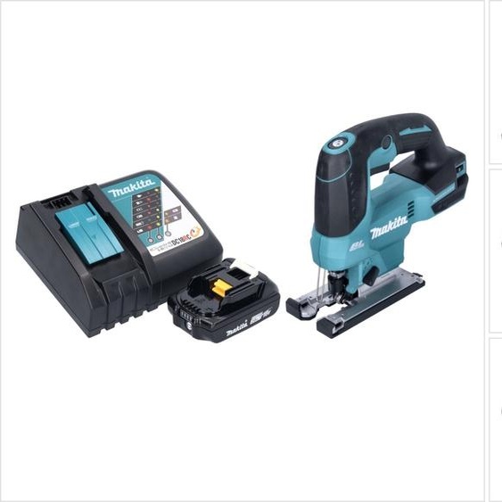 Makita DJV 184 RA1 Scie sauteuse sans fil à mouvement alternatif 18 V Brushless + 1x batterie 2,0 Ah + chargeur