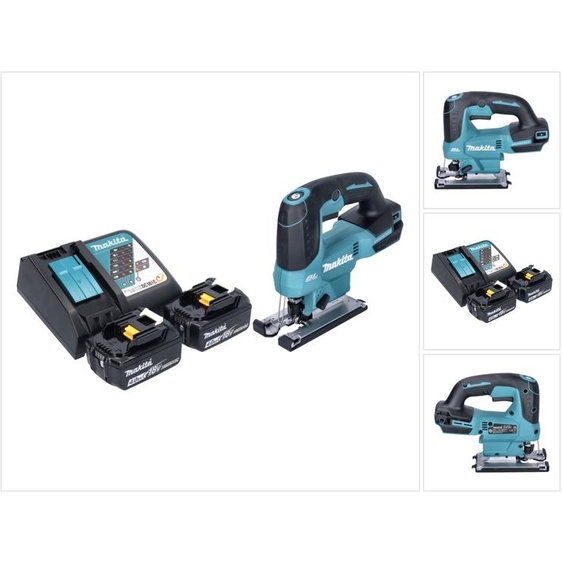 Makita DJV 184 RM Scie sauteuse pendulaire sans fil 18 V Brushless + 2x batterie 4,0 Ah + kit chargeur