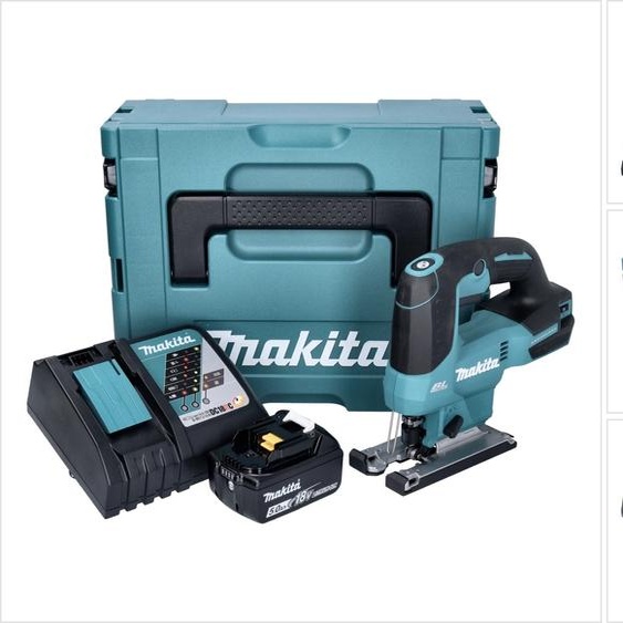 Makita DJV184RT1J Scie sauteuse sans fil 18V Brushless + 1x Batterie 5,0Ah + Chargeur + Coffret Makpac
