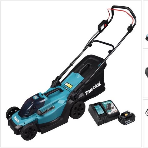 Makita DLM 330 RG Tondeuse à gazon sans fil 18 V 33 cm 30 l + 1x batterie 6,0 Ah + chargeur