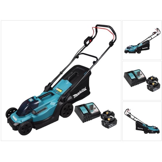 Makita DLM 330 RG2 Tondeuse à gazon sans fil 18 V 33 cm 30 l + 2x batterie 6,0 Ah + chargeur