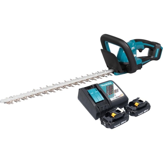 Makita DUH 506 RA2 Taille-haies sans fil 18 V 50 cm Brushless + 2x batterie 2,0 Ah + chargeur