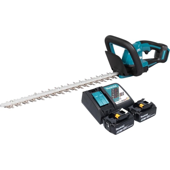 Makita DUH 506 RT2 Taille-haies sans fil 18 V 50 cm Brushless + 2x batterie 5,0 Ah + chargeur
