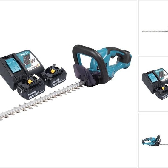 Makita DUH 507 RG2 taille-haie sans fil 18 V 50 cm + 2x batterie 6,0 Ah + chargeur