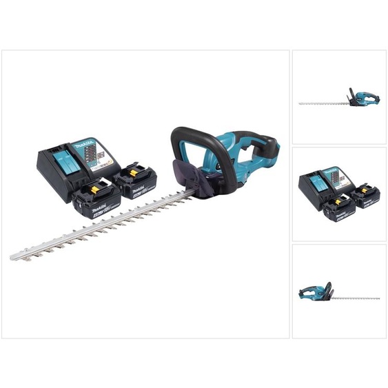 Makita DUH 507 RM2 taille-haie sans fil 18 V 50 cm + 2x batterie 4,0 Ah + chargeur