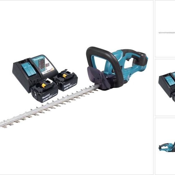 Makita DUH 507 RT2 taille-haie sans fil 18 V 50 cm + 2x batterie 5,0 Ah + chargeur