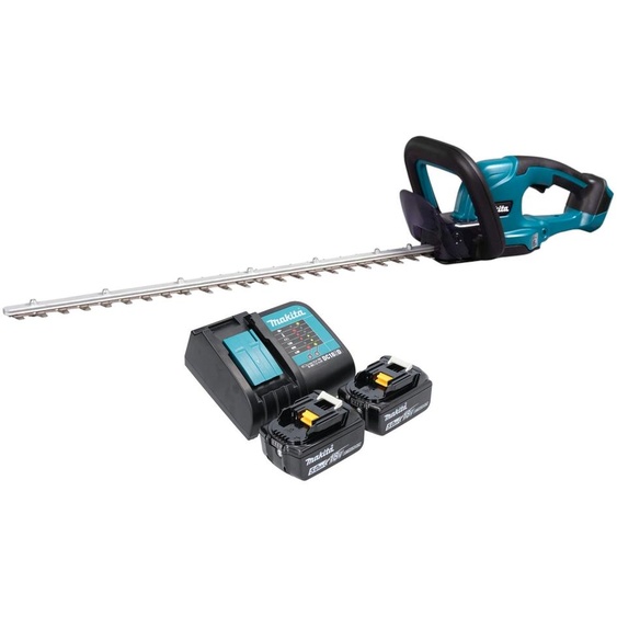 Makita DUH 607 ST2 Taille-haies sans fil 18 V 60 cm + 2x batterie 5,0 Ah + chargeur