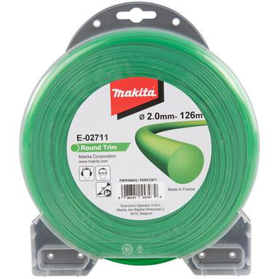 Makita - E-02711 cordon en nylon avec bordure ronde 2 mm x 126 m